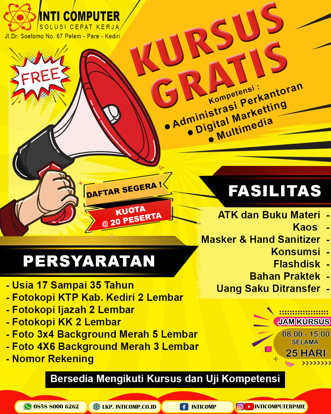 Kursus Gratis 2023 !